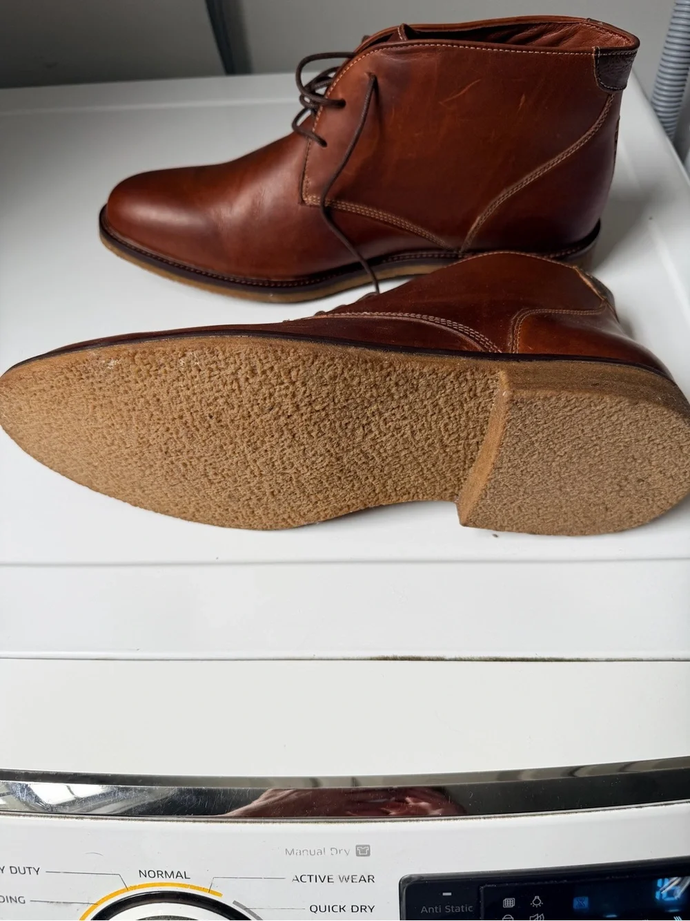 NWT Johnston Murphy Copeland Chukka Red Brown Oiled Leather Boots -